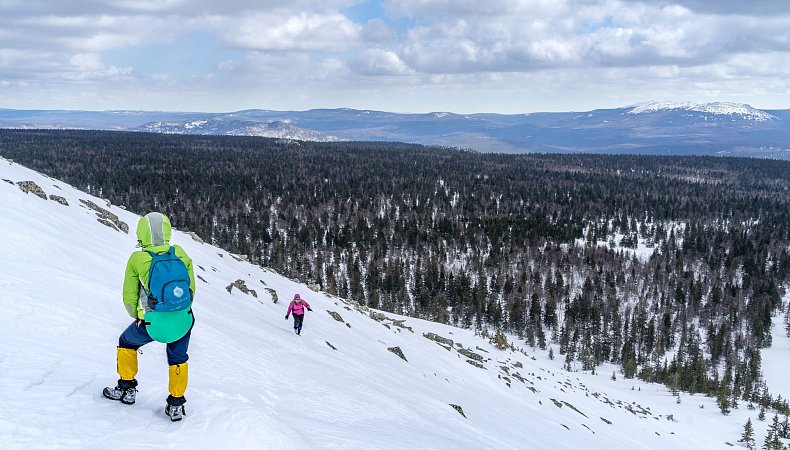 На склоне Поперечной. Фото - С. Межин
