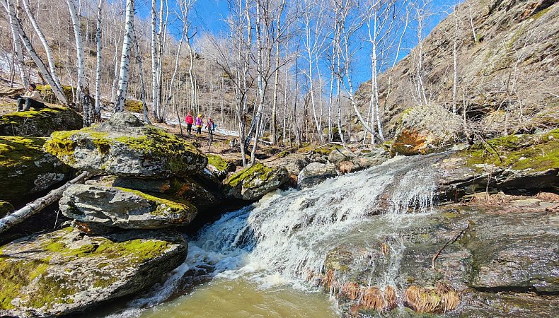 Водопад на хребте Крыктытау