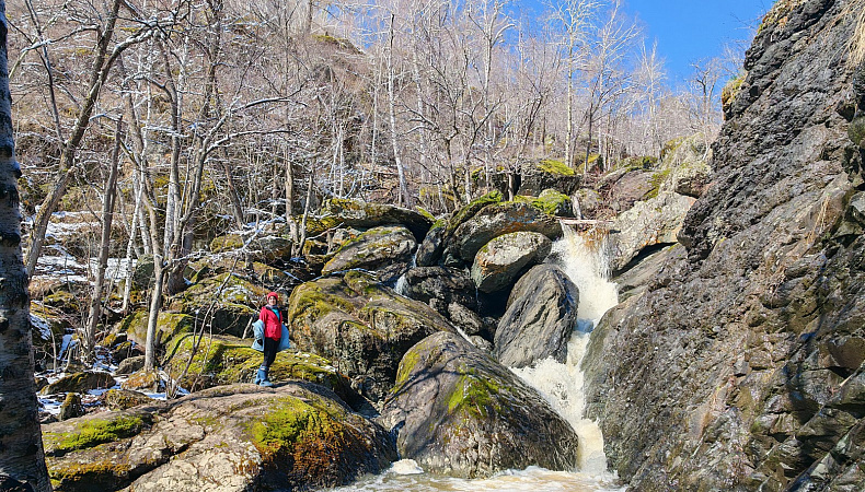 Водопад на хребте Крыктытау